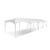 Celina Tent 10' x 40' Master Series Frame Tent, 1 Piece Tent Top, Complete, white event tent with arched roof and support poles for outdoor gatherings.