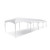 Celina Tent 10' x 40' Master Series Frame Tent, 1 Piece Tent Top, Complete, white event tent with arched roof and multiple support poles.