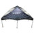 Celina Tent 20\' x 40\' Master Series Frame Tent, 1 Piece Tent Top, Complete, outdoor event tent with a black and blue design and sturdy metal legs.