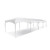 Celina Tent 10' x 40' Master Series Frame Tent, sectional tent top, complete, white outdoor event tent with supportive poles and durable fabric covering.