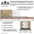 Celina Tent 10' x 50' Master Series Frame Tent, Sectional Tent Top, Complete, with packaging diagram and various features labeled.