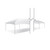 Celina Tent 15' x 60' Master Series Frame Tent, Sectional Tent Top, Complete, with a white sectional tent structure featuring a durable frame and sectional top design.