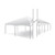 Celina Tent 20' x 90' Master Series Frame Tent, sectional tent top, complete setup with a white canopy and sturdy pole structure for outdoor events.
