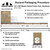 Celina Tent 30' x 105' Master Series Frame Tent, Sectional Tent Top, Complete, with detailed packing and dimensions diagram.