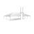 Celina Tent 30' x 165' Master Series Frame Tent, Sectional Tent Top, Complete, image showing the white sectional frame tent with a canopy structure and supporting poles.