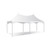 Celina Tent 10' x 20' Pinnacle Series High Peak Frame Tent / Cross Cable Marquee, complete in white with a high peak roof and sturdy supporting poles.