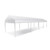 10' x 40' Classic Series Gable End Frame Tent, 1 Piece Tent Top, Complete, white outdoor event tent with gable end design and sturdy metal frame for temporary shelter and outdoor gatherings.