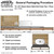 10' x 40' Classic Series Gable End Frame Tent, 1 Piece Tent Top, Complete, with diagram showing dimensions and components of the gable end frame tent.