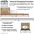 12' x 50' Classic Series Gable End Frame Tent, 1 Piece Tent Top, Complete, with detailed specifications and diagram of the frame and cover layout.
