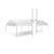 15' x 50' Classic Series Gable End Frame Tent, 1 Piece Tent Top, Complete, white canopy tent with gable end roof designed for events and outdoor gatherings.
