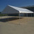 20' x 30' Classic Series Gable End Frame Tent, 1 Piece Tent Top, Complete, outdoor event tent with white canopy and metal frame on a concrete surface.