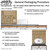 20' x 40' Classic Series Gable End Frame Tent, 1 Piece Tent Top, Complete, with packaging diagram and specifications for easy setup and delivery.