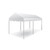 8' x 16' Classic Series Gable End Frame Tent, 1 Piece Tent Top, Complete
