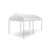 8' x 16' Classic Series Gable End Frame Tent, 1 Piece Tent Top, Complete, white outdoor canopy tent with gable roof and metal frame, ideal for events and outdoor gatherings.