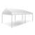 Celina Tent 10' x 20' Classic Series Gable End Frame Tent, Sectional Tent Top, Complete, white sectional outdoor tent with gable end frames and metal support poles for events and gatherings.