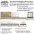 Celina Tent 20' x 80' Classic Series Gable End Frame Tent, Sectional Tent Top, Complete, with detailed diagram and packaging information.