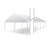 Celina Tent 20' x 80' Classic Series Gable End Frame Tent, Sectional Tent Top, Complete, line drawing of a large temporary event tent with gable ends and sectional roof panels.