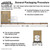 Celina Tent 30' x 105' Classic Series Gable End Frame Tent, Sectional Tent Top, Complete - diagram showing dimensions, packaging, and features including easy hand unloading, no liftgate required, forklift recommended, and protective stretch wrapping.