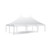 20' x 30' Master Series High Peak Frame Tent, 1 Piece Tent Top, Complete, white event tent with high peaked roof and multiple support poles.