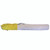 Athens Utility Shelter, portable yellow and white weather-resistant shelter with black carrying handle.