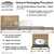 Celina Tent 10' x 50' Classic Series Frame Tent, 1 Piece Tent Top, complete, with illustrated diagram showing dimensions, packaging, and features of the frame tent.