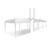 Celina Tent 10' x 60' Classic Series Frame Tent, Sectional Tent Top, Complete, white sectional canopy with frame structure for outdoor events.