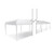 Celina Tent 10' x 80' Classic Series Frame Tent, Sectional Tent Top, Complete, with white canopy and sturdy frame structure