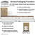 30' x 105' Classic Series Frame Tent, Sectional Tent Top, Complete - image showing packaging diagram, tent dimensions, and features for the sectional frame tent.