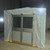 Event, Double Door Aluminum, 8' - A double aluminum door with glass panels enclosed in a white fabric tent structure.