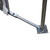 Event Double Door Aluminum 8' , close-up of the adjustable metal support arm and mounting base for secure installation.