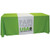 Table Runner, 24'' x 88'' with vibrant green and white color and 'Fair Trade USA' logo, ideal for decorative tables at events or gatherings.