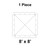 8' x 8' Classic Frame Tent, 1 Piece, 16 oz. Ratchet Top Replacement