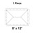 Celina 8' x 12' Classic Frame Tent, 1 Piece, 16 oz. Ratchet Top Replacement, technical diagram showing layout of the tent's replacement cover.