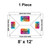 Celina 8' x 12' Classic Frame Tent, 1 Piece, 16 oz. Ratchet Top Replacement, tent diagram with customizable logo areas.