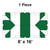 Celina 8' x 16' Classic Frame Tent, 1 Piece, 16 oz. Ratchet Top Replacement, diagram showing the layout of the replacement tent top with green and white sections for outdoor event coverage.
