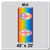 40' x 20' Master Series Frame Tent Mid, 16 oz. Ratchet Top, Full Digital Print, showing a colorful rainbow design with customizable logos.