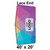 40' x 20' Classic Pole Tent Lace End, Ratchet Top with Full Digital Print, showcasing a vibrant, colorfully patterned fabric in a tent corner design.