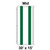 30' x 15' Classic Pole Tent Mid, 16 oz. Ratchet Top, White and Forest Green, with green and white fabric panels and metal support poles.