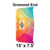 15' x 7.5' Classic Frame Tent Grommet End, 16 oz. Ratchet Top, Full Digital Print, featuring colorful geometric design for commercial outdoor events.