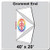 40' x 20' Premiere High Peak Tent Grommet End, 16 oz. Ratchet Top with Logo/Valance Print Only, showing the grommet end design and branding details