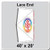 40' x 20' Master Series Frame Tent Lace End, image description showing the tent's lace end section with logo/valance print only and ratchet top features