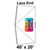 40' x 20' Classic Pole Tent Lace End with Ratchet Top and Logo/Valance Print Only, showing a detailed layout of the tent's lace end design.