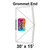 30' x 15' Classic Series Frame Tent Grommet End, with logo and valance print, 16 oz. ratchet top, showcasing the grommet end design for outdoor events.