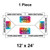 12' x 24' Master Series Frame Tent, 1 Piece, 16 oz. Ratchet Top, Logo/Valance Print Only, showing the tent's printed logo and valance design layout.