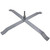 X-Stand Flag Anchor, metal cross-shaped base with central mounting point for securing flags.