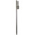 19" Flag Anchor Pin, stainless steel flag anchor pin with pointed tip and spring-loaded mechanism for secure attachment.
