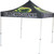 Celina Tent Fast Shade Package 10-3, portable black pop-up canopy tent with branding and logo designs.