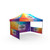 Celina Tent Fast Shade Package 15-4, colorful folding canopy tent with custom logo banners at the sides and top.