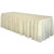 Celina Tent 21' Ivory Polyester Skirting, beige fabric skirting for tents and events