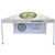 Celina Tent 15 x 15 Classic Series Frame Tent, 1 Piece Tent Top, Complete, portable outdoor event tent with printed logo and text, supported by metal frame, ideal for gatherings and celebrations.